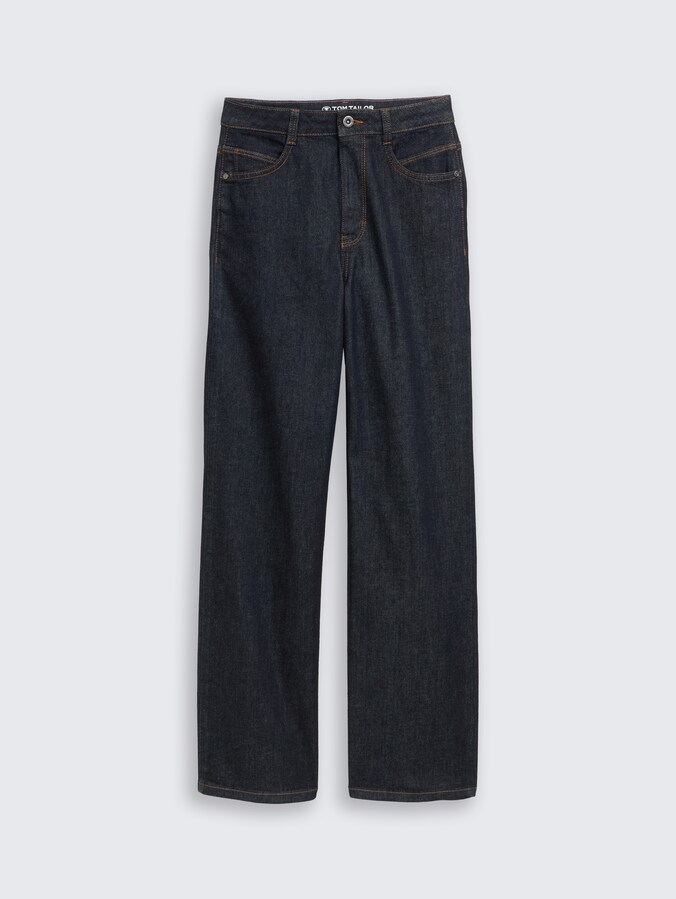 TTMADINA WIDE jeans by Women, Clean Rinsed Blue Denim
