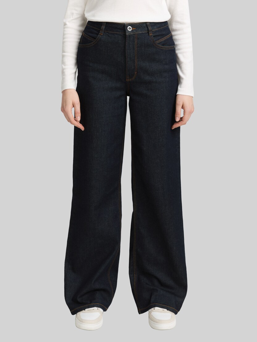 TTMADINA WIDE Jeans von Women, Clean Rinsed Blue Denim