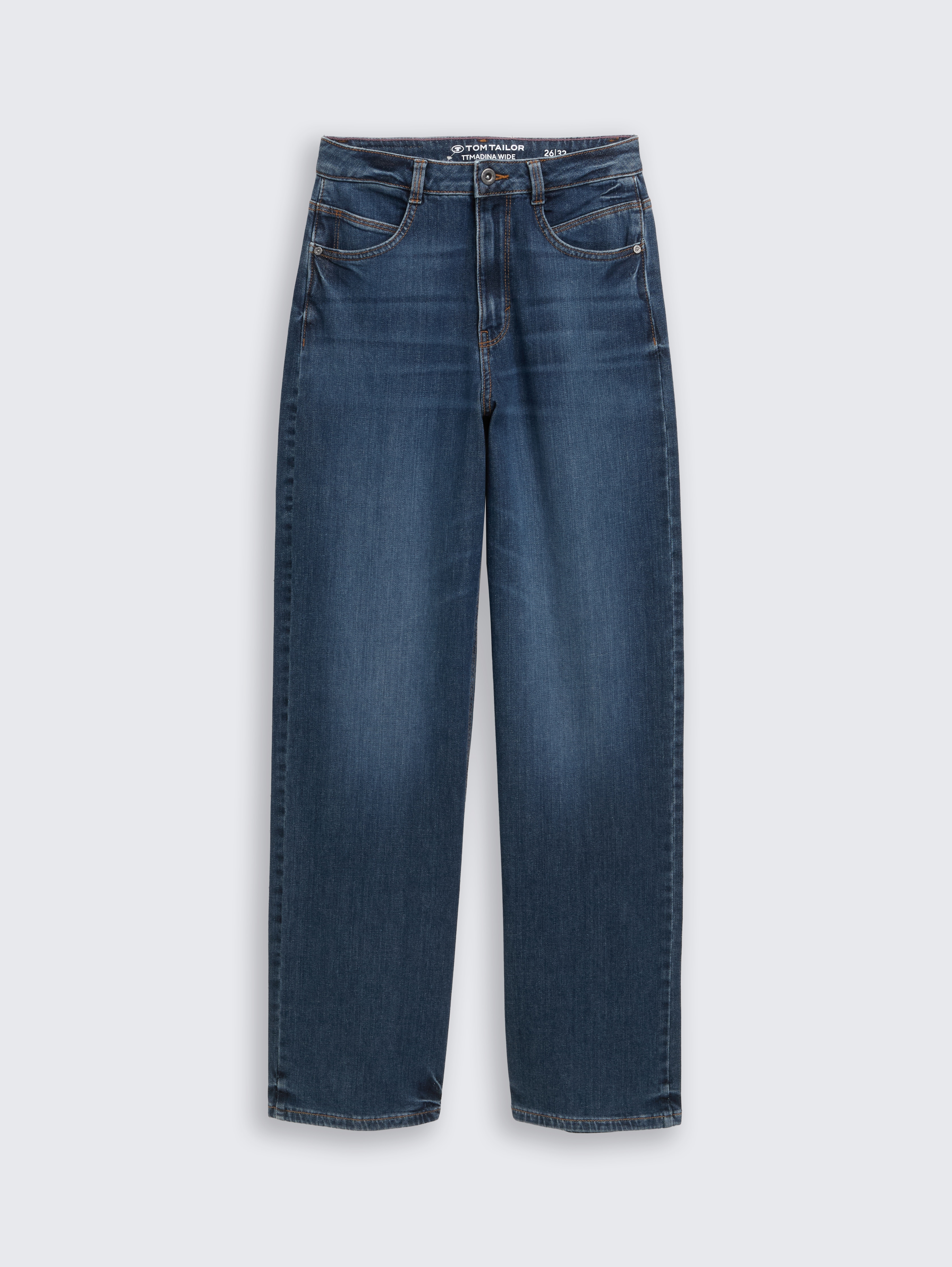 TTMADINA WIDE Jeans von Women, Used Mid Stone Blue Denim