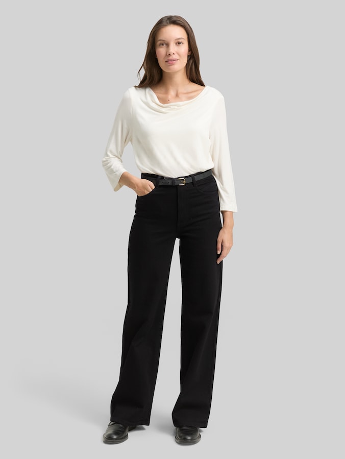Jeans TTMADINA WIDE par Women, black denim