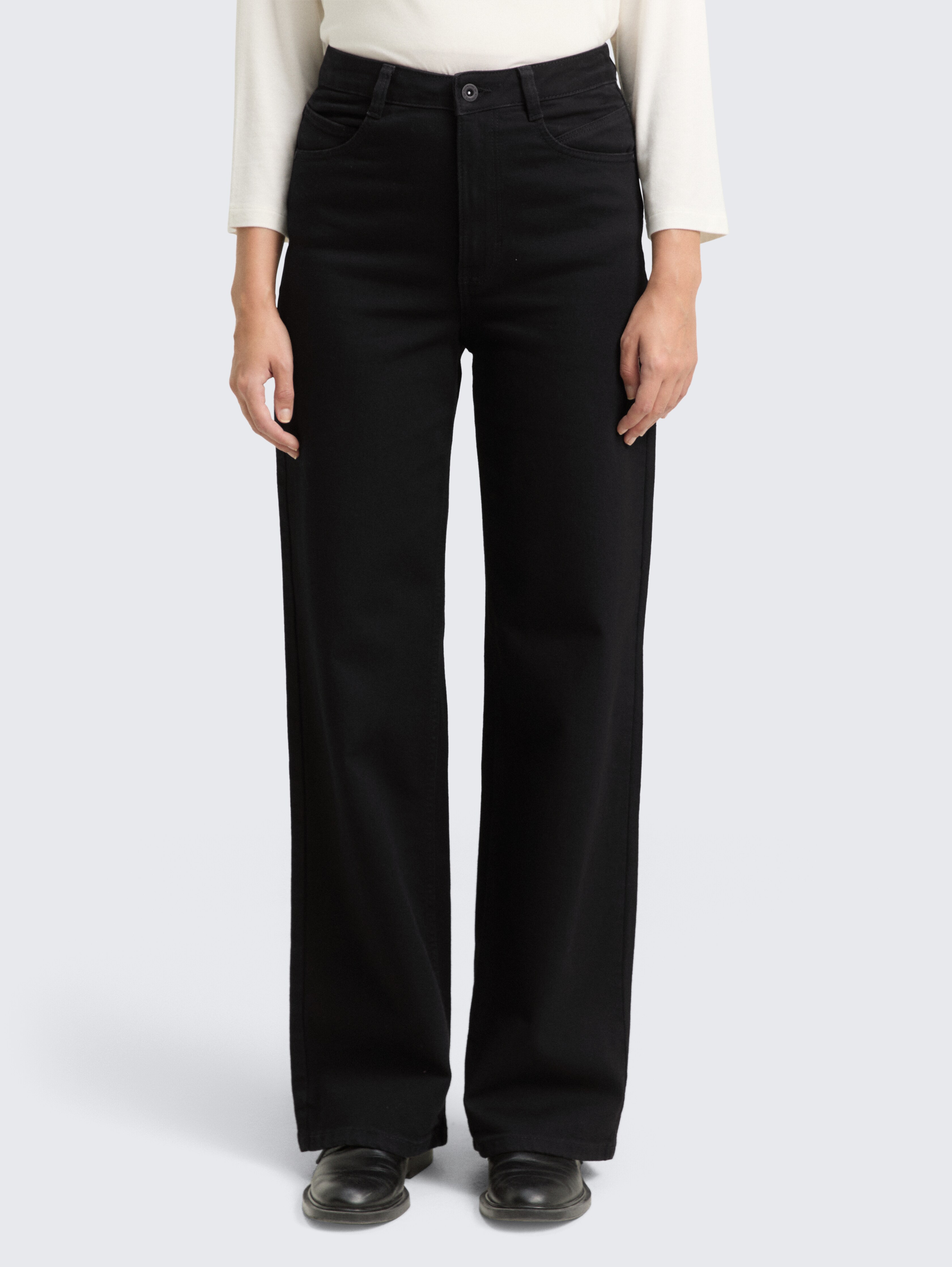 TTMADINA WIDE Jeans von Women, black denim