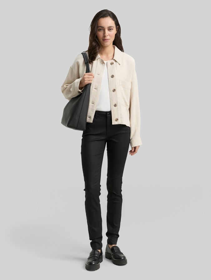 Coated TTLUCIE SKINNY Jeans von Women, coated black denim