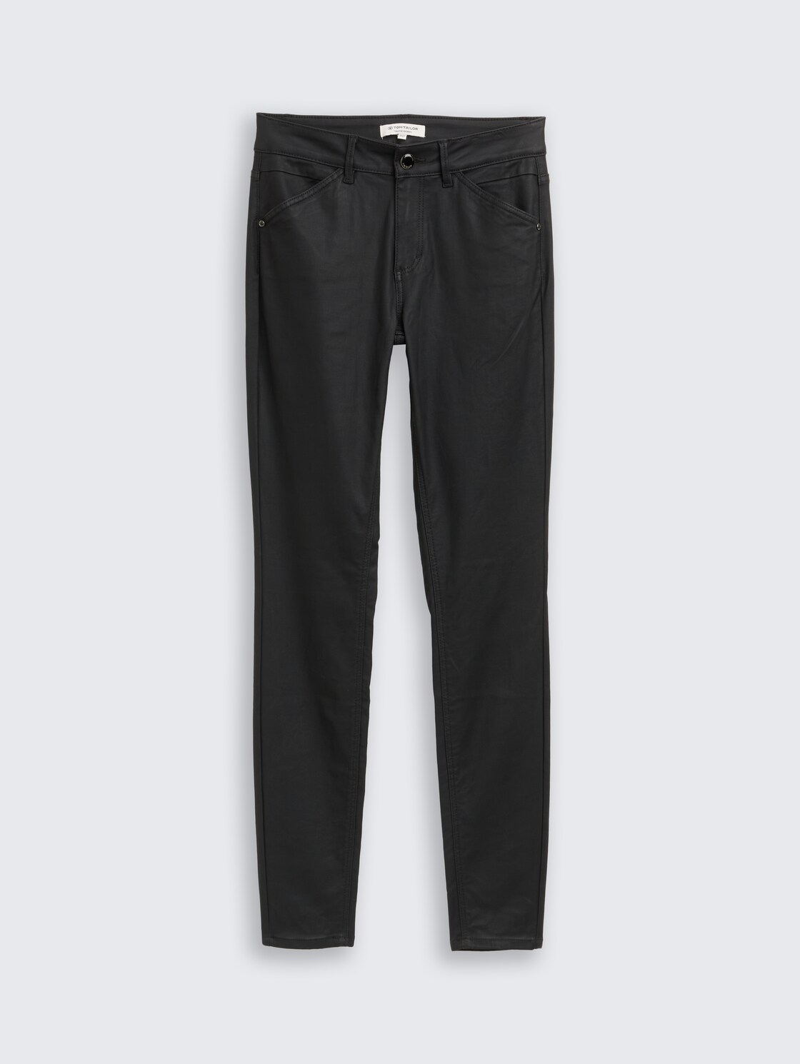 Coated TTLUCIE SKINNY Jeans - coated black denim - Vorder-Produkt-Ansicht