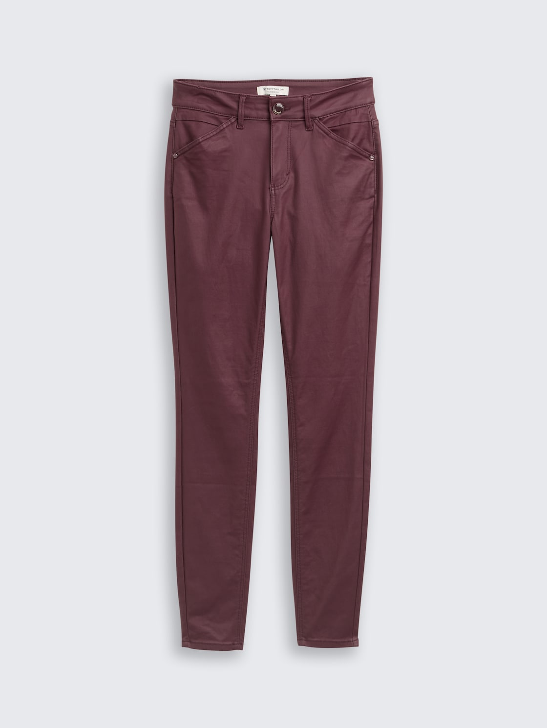 Coated TTLUCIE SKINNY Jeans - Zinfandel Red - Vorder-Produkt-Ansicht