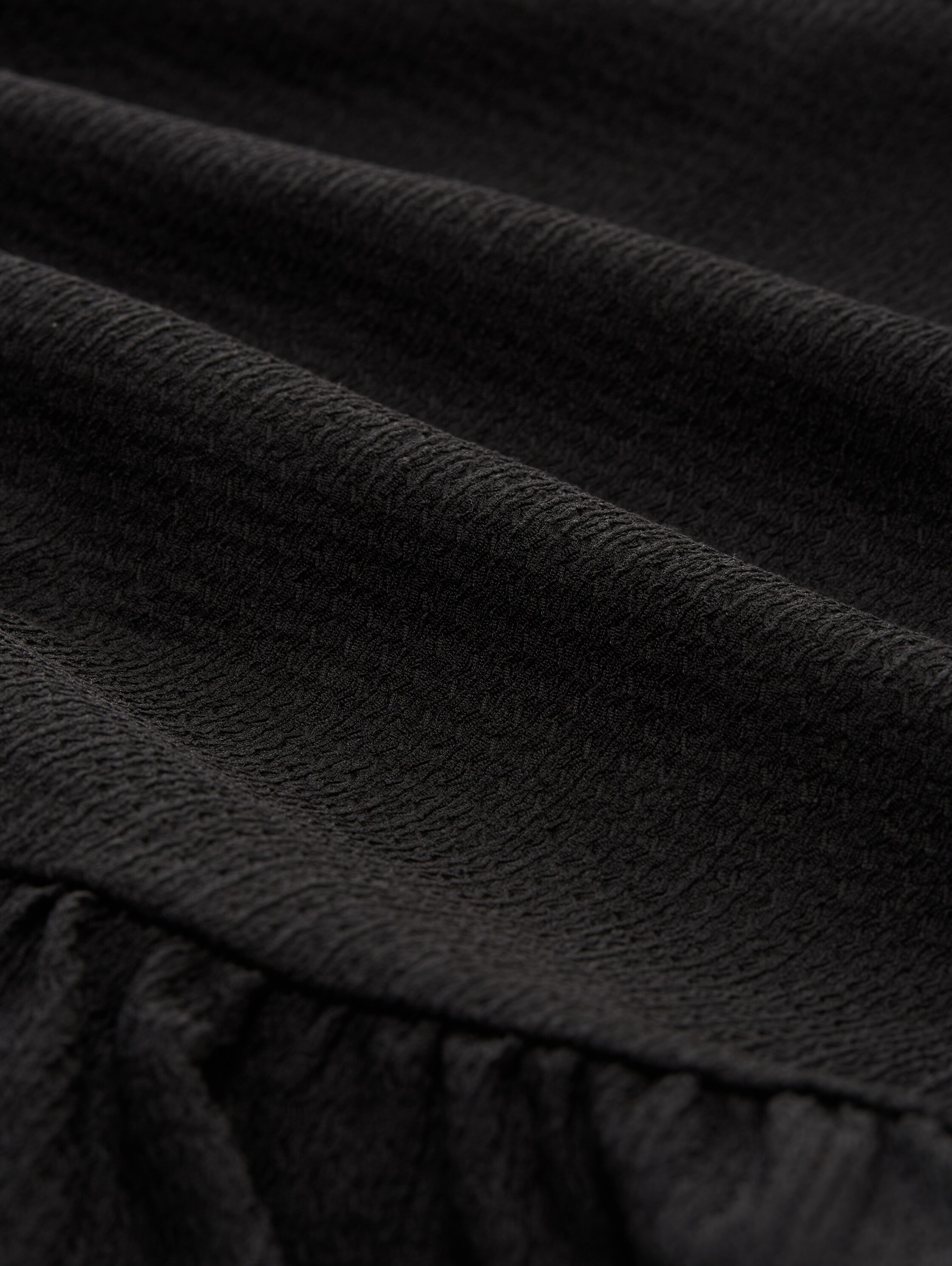 Jacquard T-shirt met peplum - deep_black_1 - 