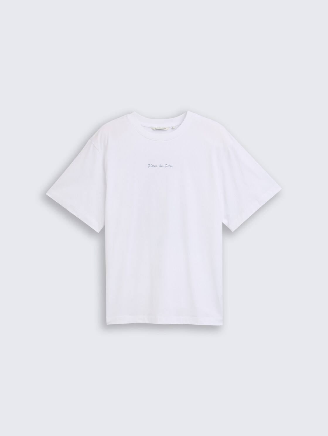 Oversize T-Shirt mit Rückenprint - White - Vorder-Produkt-Ansicht