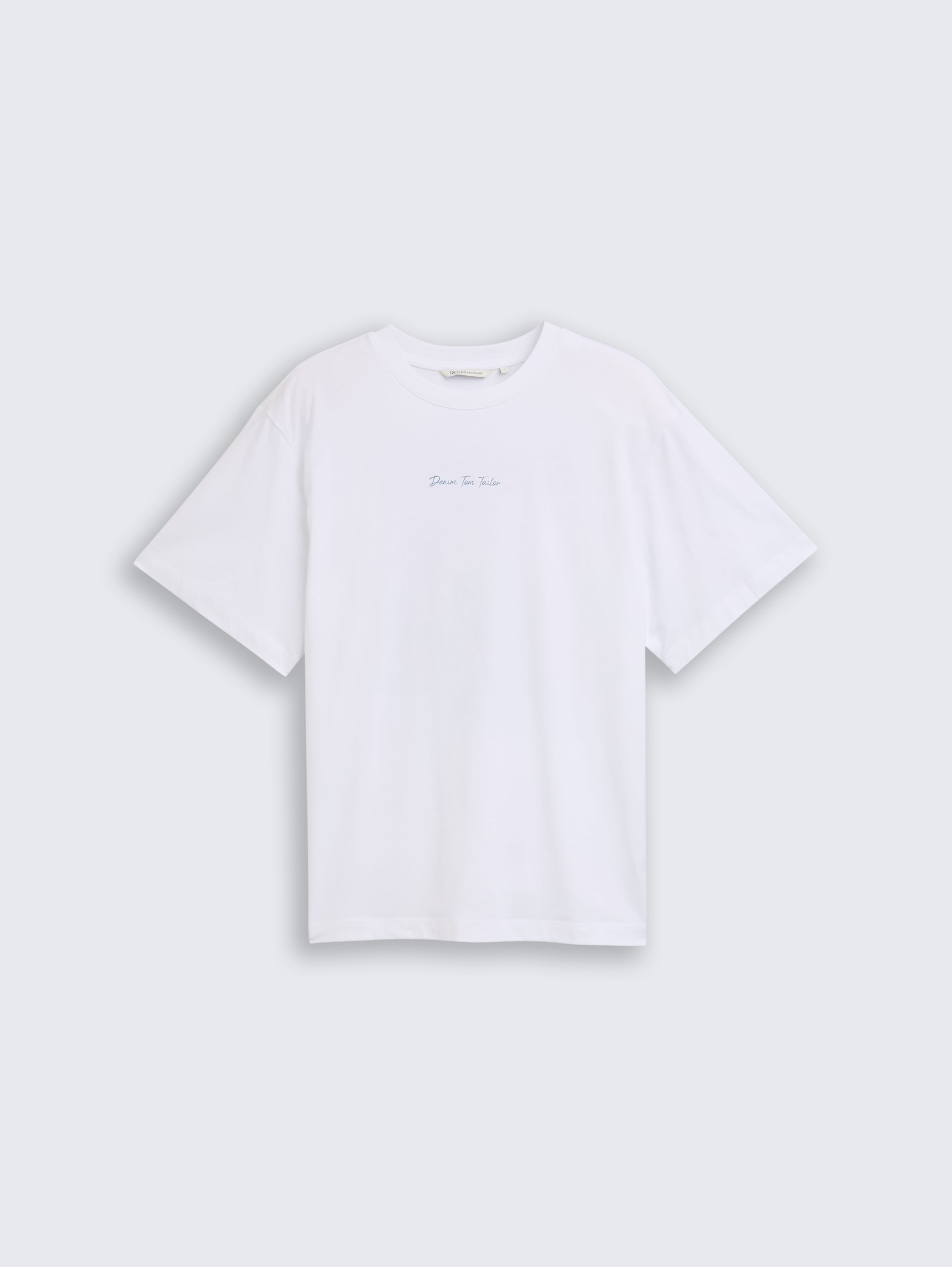Oversize T-Shirt mit Rückenprint - White - Vorder-Produkt-Ansicht