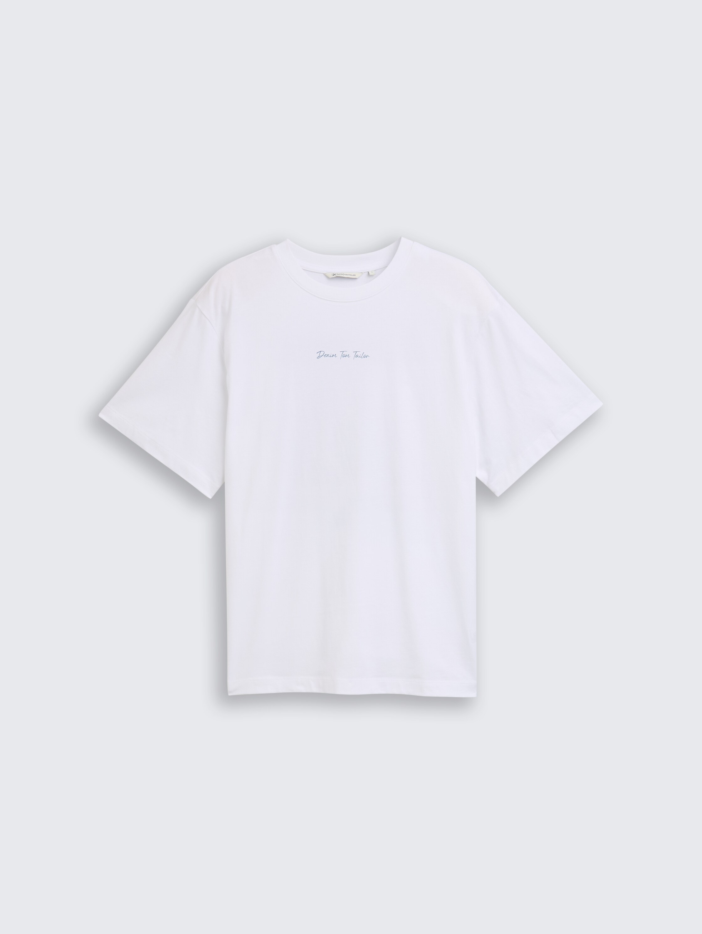 T-shirt oversize avec imprimé dans le dos - White - Vue de face du produit