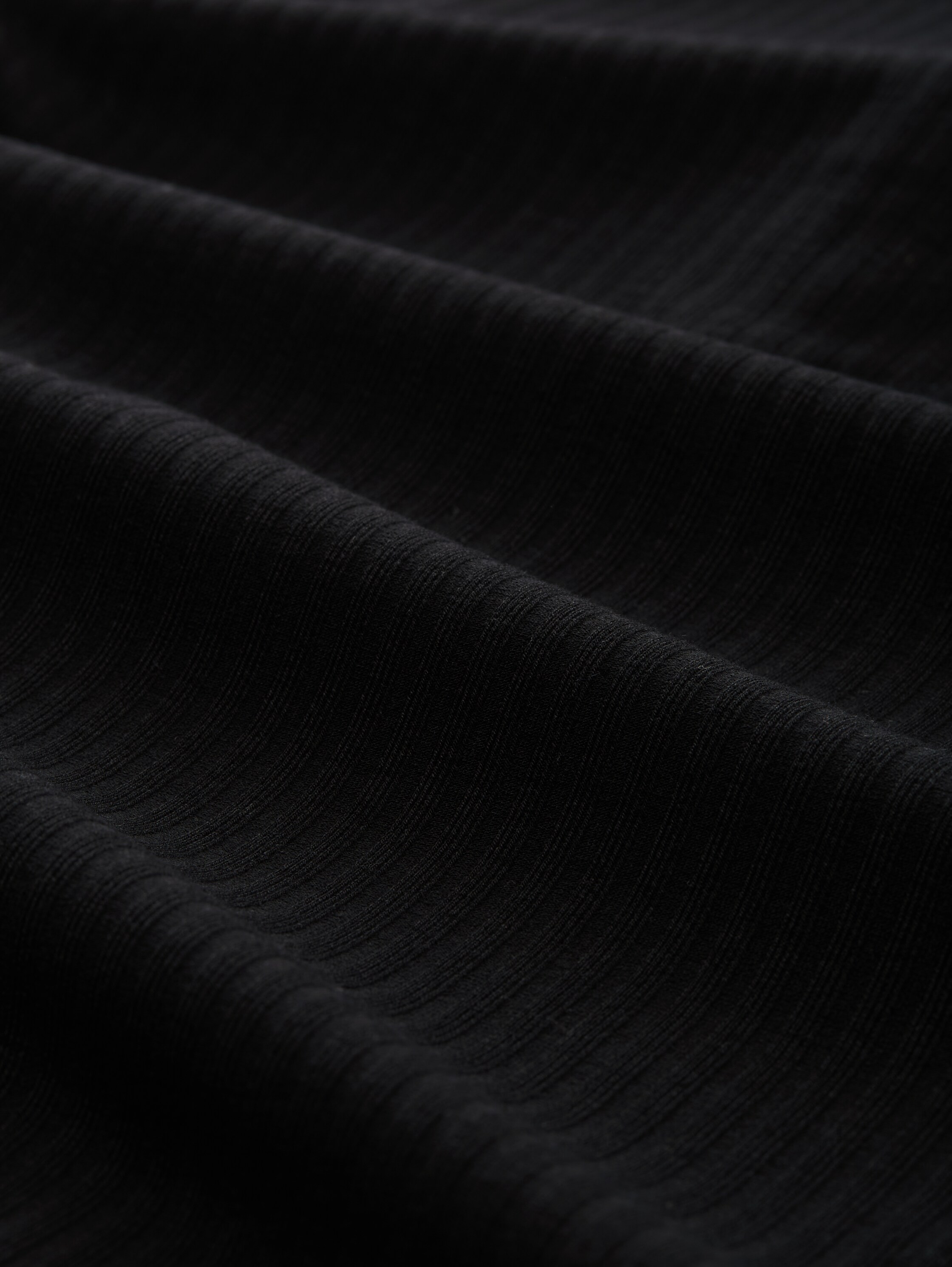 Ripp Henley Langarmshirt - deep_black_1 - 