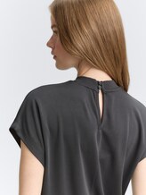 T-shirt à manches chauve-souris - Tarmac Grey - Vue détaillée du modèle