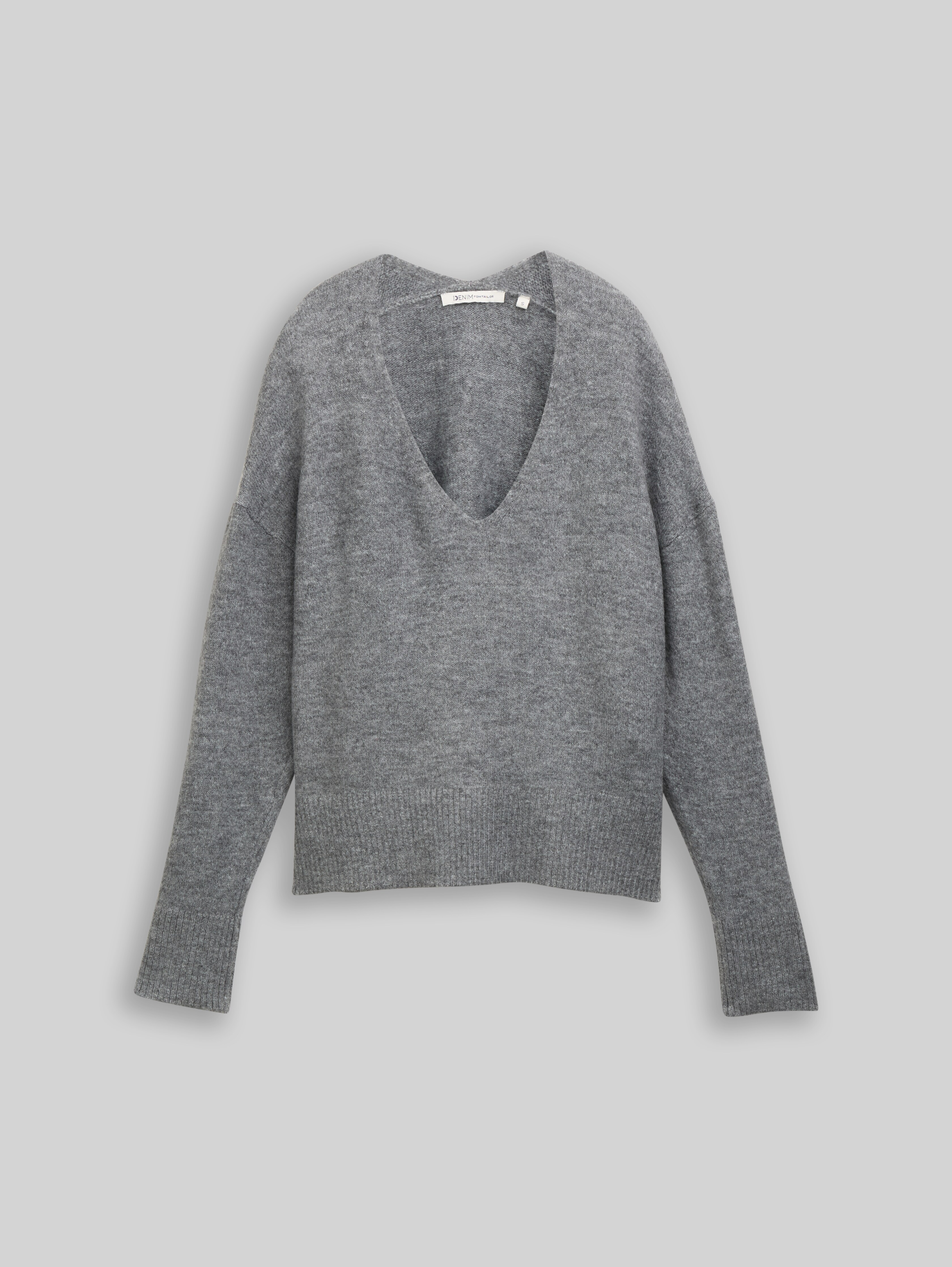 TOM TAILOR Denim Damen Rippstrick-Pullover – Eng Anliegend, Aus Nachhaltiger Viskose, Größen XS-XXL
