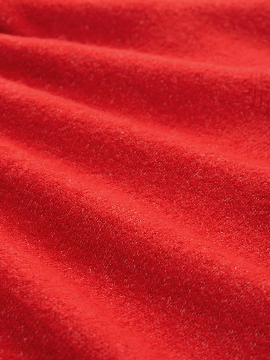 Relaxed Fit Strickpullover mit V-Ausschnitt - brilliant red - Material-Ansicht