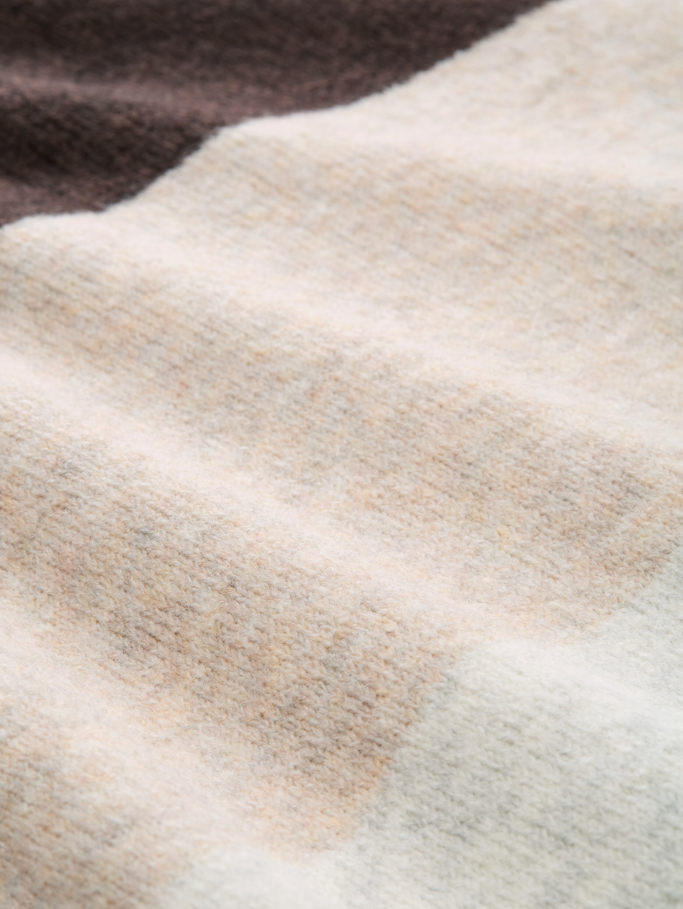 Gebreide trui met colour blocking - brown_camel_colorblock - 