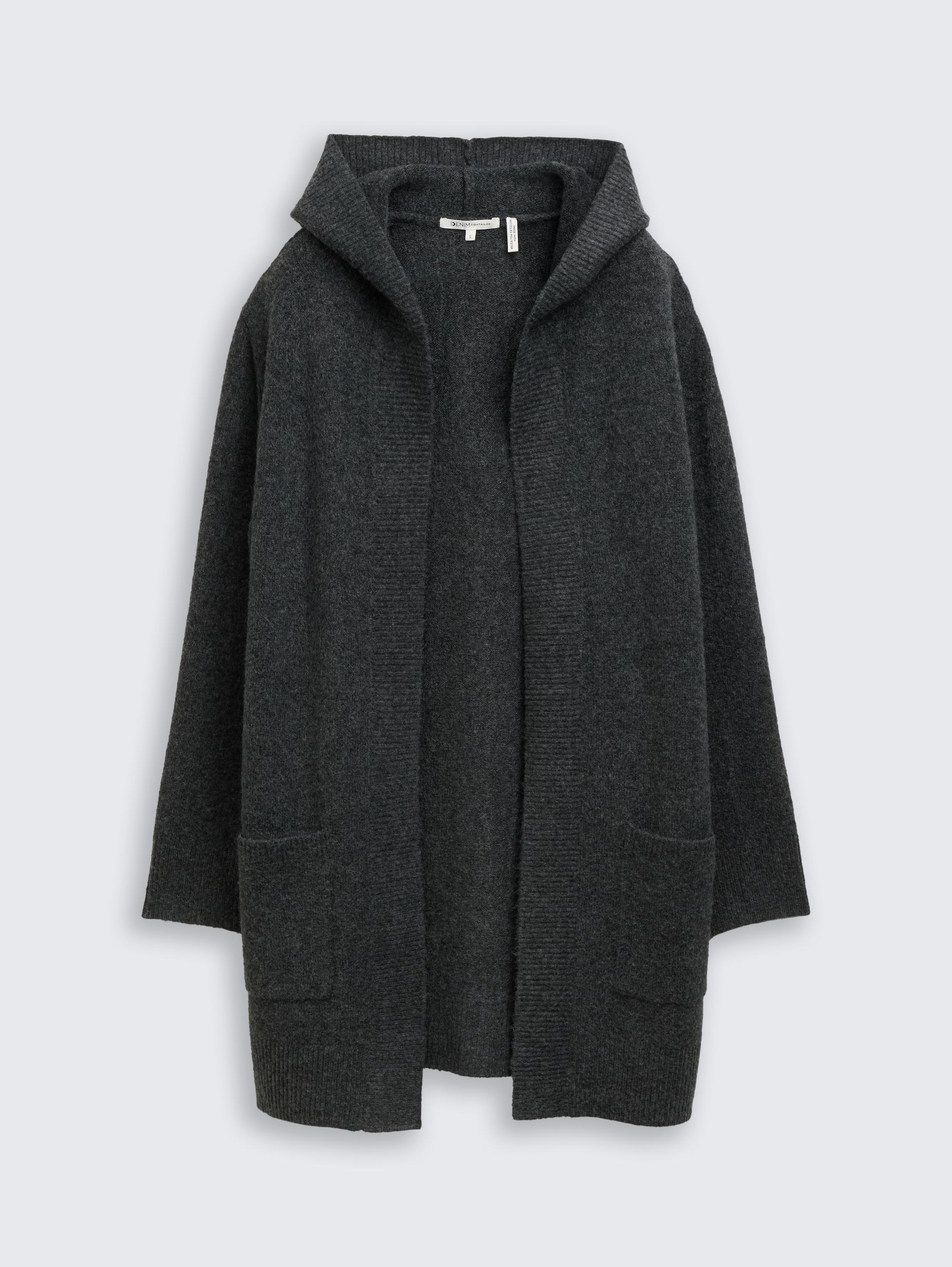 Cardigan mit Kapuze - Shale Grey Melange
