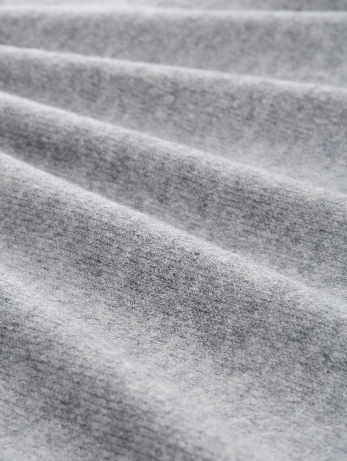 Cardigan mit Kapuze - Cement Grey Mélange - Material-Ansicht