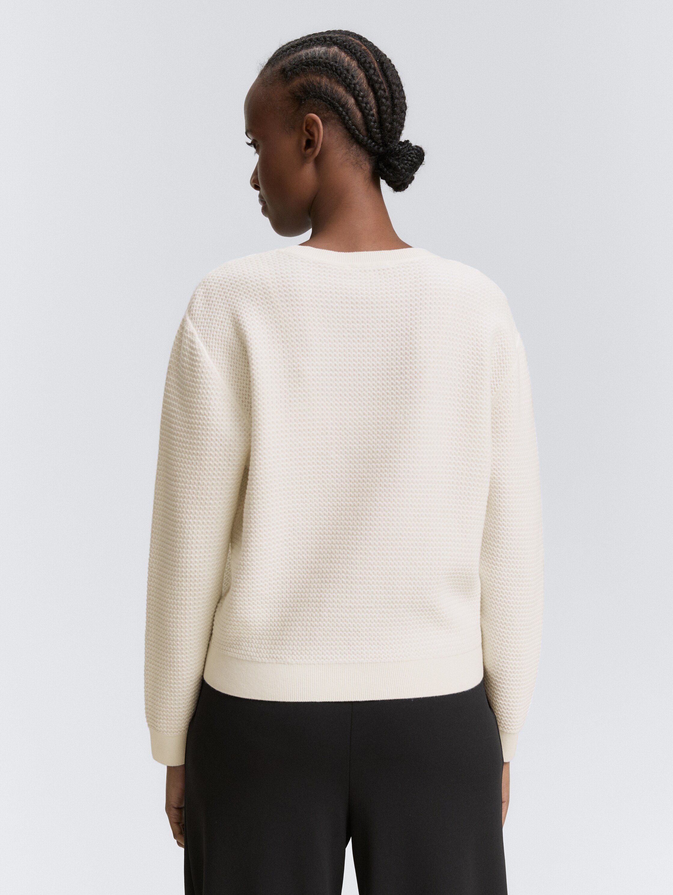 Strickpullover mit Rundhalsausschnitt - off_white_1 - 