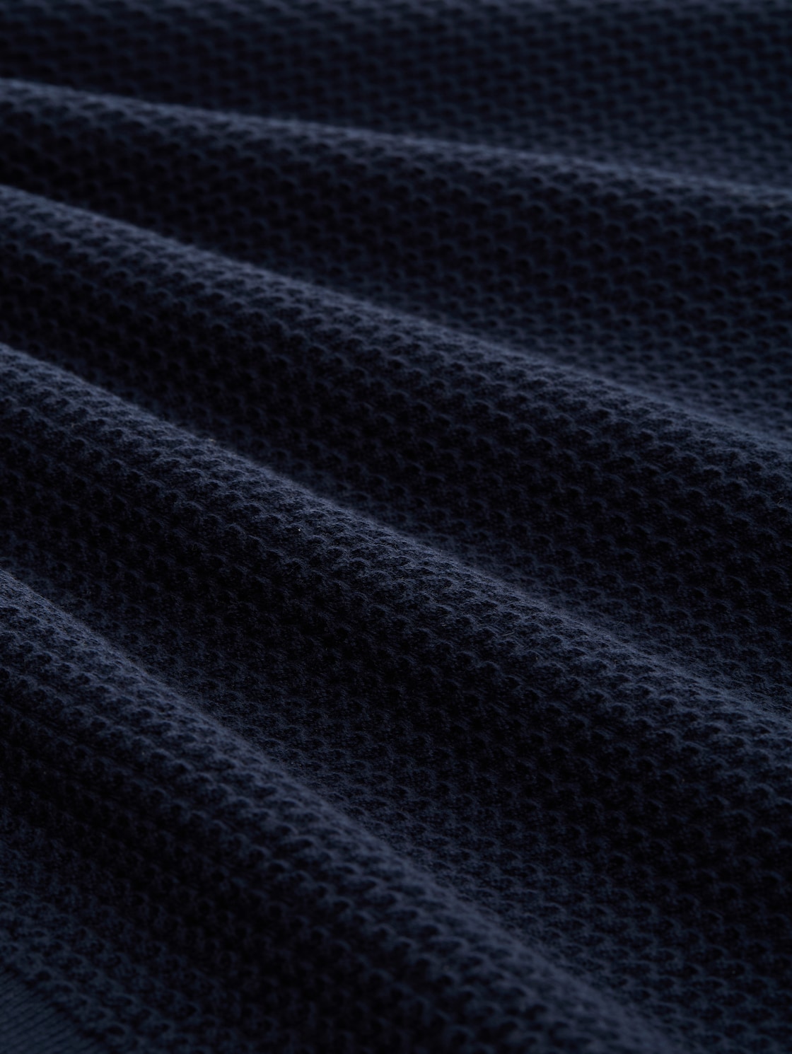 Strickpullover mit Rundhalsausschnitt - sky captain blue - Material-Ansicht