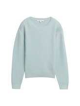 Ausgewählt, Strickpullover mit Rundhalsausschnitt von Tom Tailor, blau