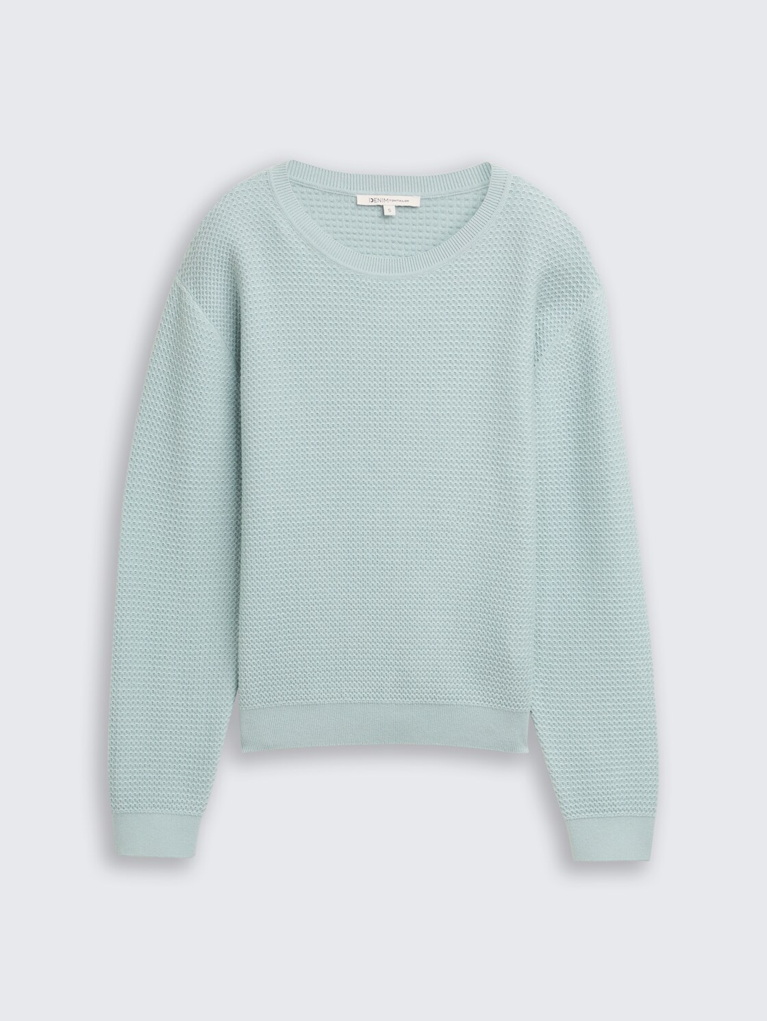 Strickpullover mit Rundhalsausschnitt - Silver Cloud Blue