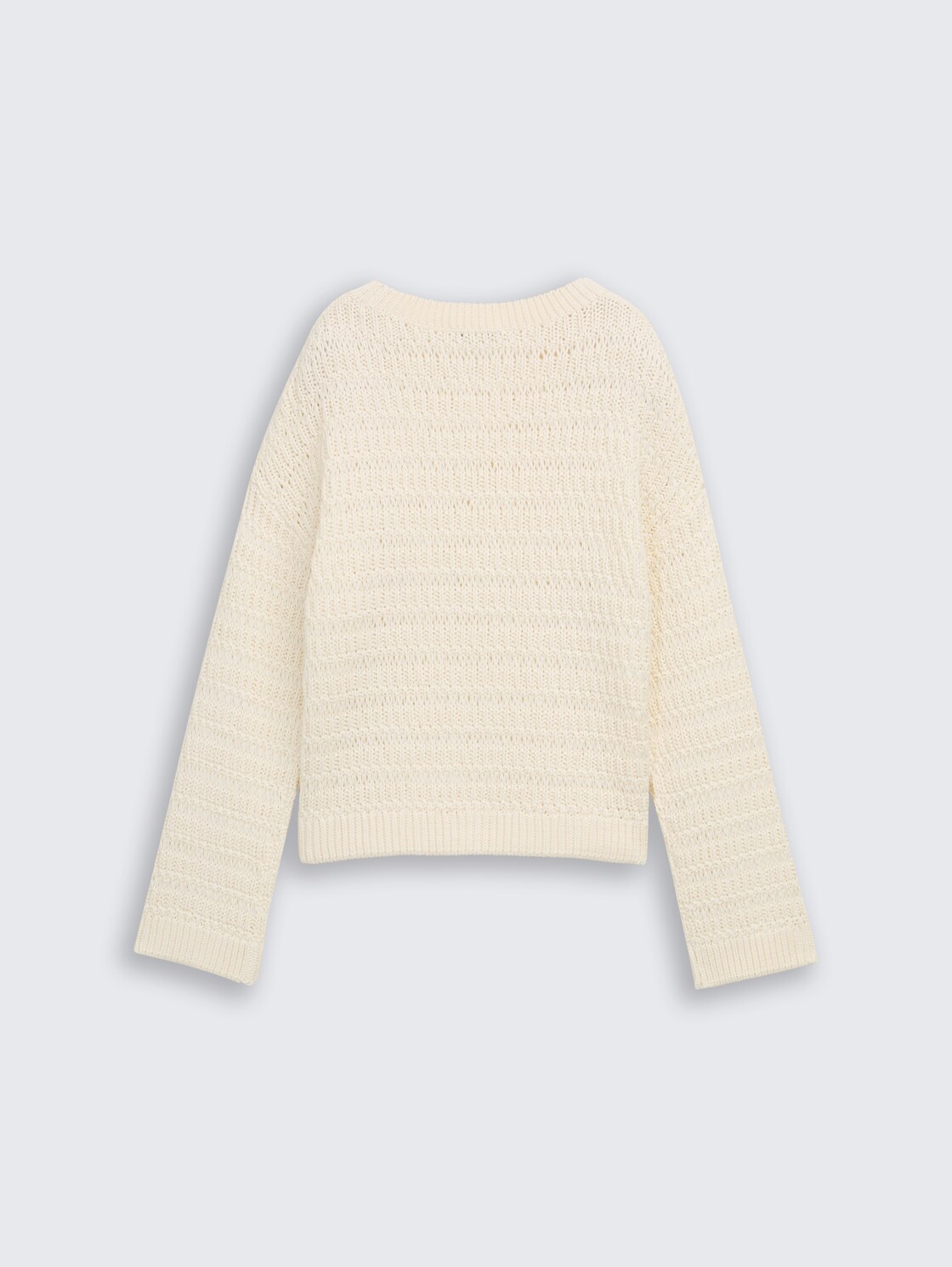 Relaxed Fit Strickpullover - off white