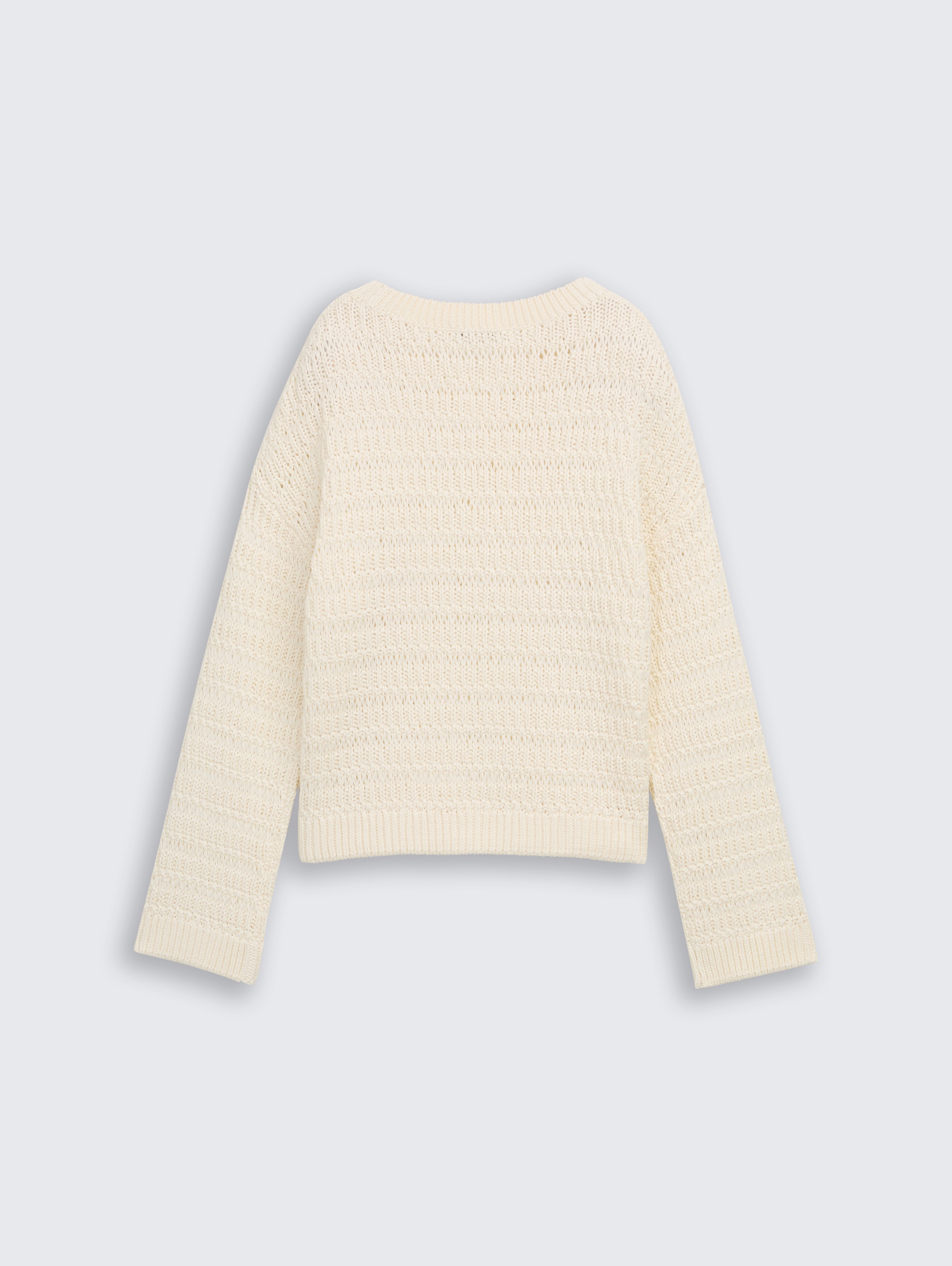 Gebreide trui met relaxte pasvorm - off_white_1 - 