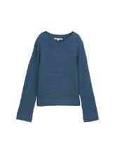 Ausgewählt, Relaxed Fit Strickpullover von Tom Tailor, blau