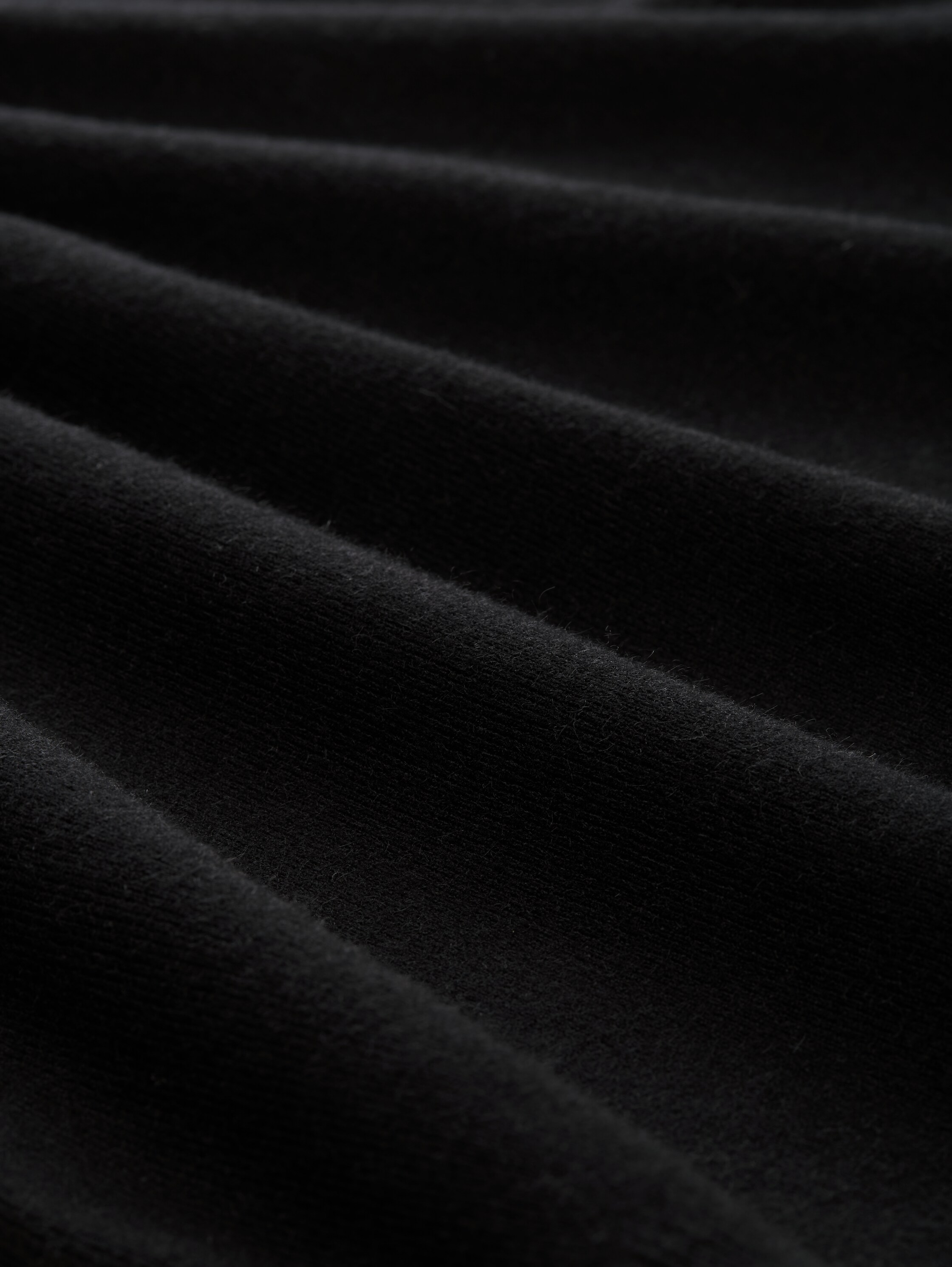 Hoodie Strickpullover mit Reißverschluss - deep_black_1 - 