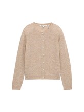 Geselecteerd, Vest met ronde hals door Tom Tailor, bruin