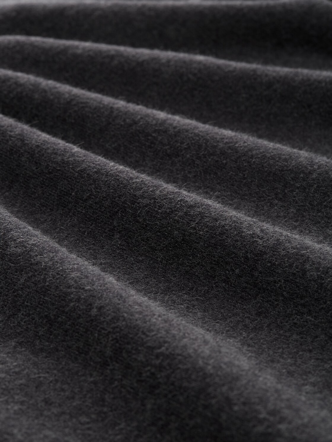 Mini Skater Strickkleid - Shale Grey Melange - Material-Ansicht