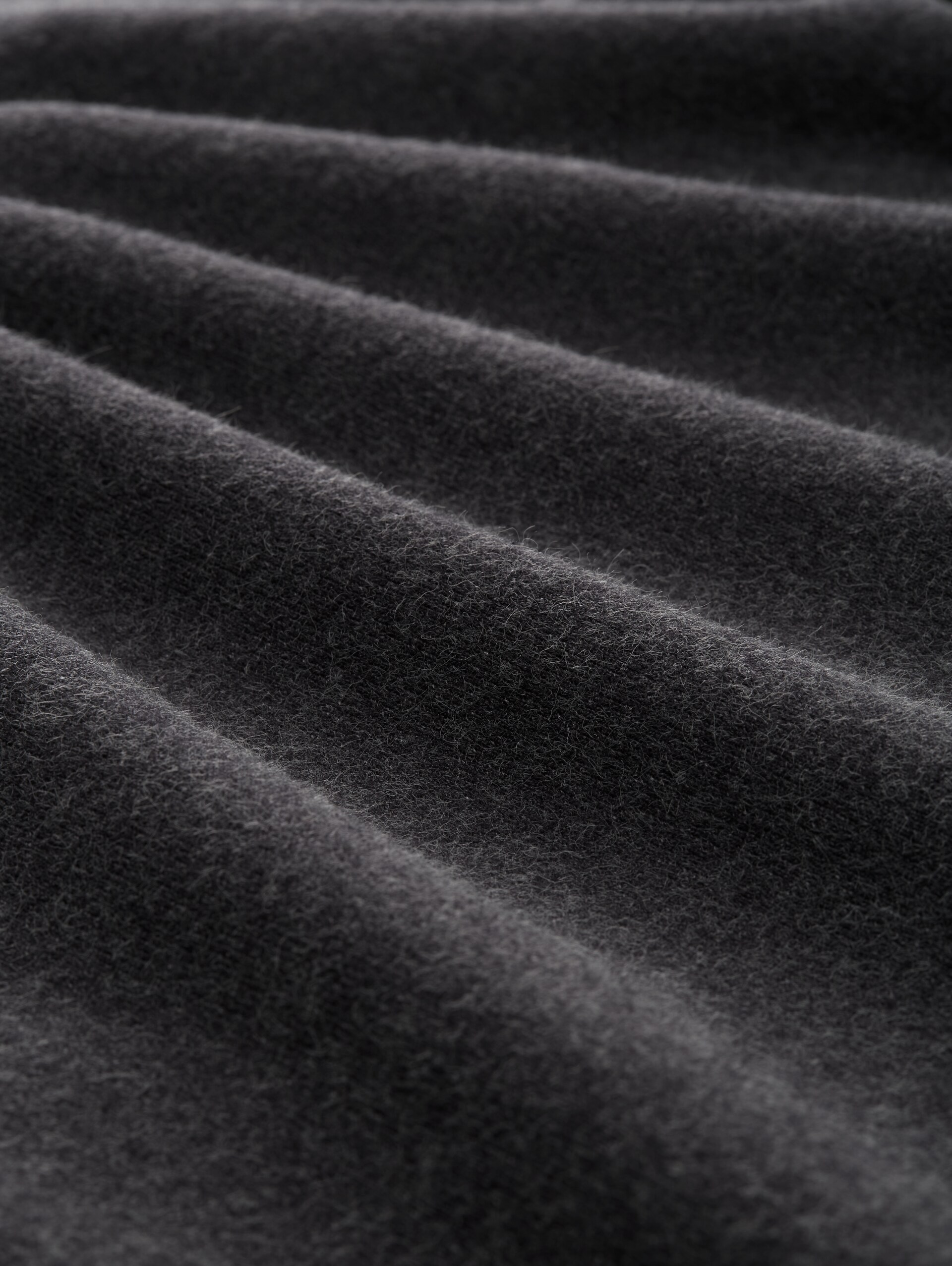 Mini Skater Strickkleid - Shale Grey Melange - Material-Ansicht