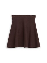Ausgewählt, Mini Skater Strickrock von Tom Tailor, braun