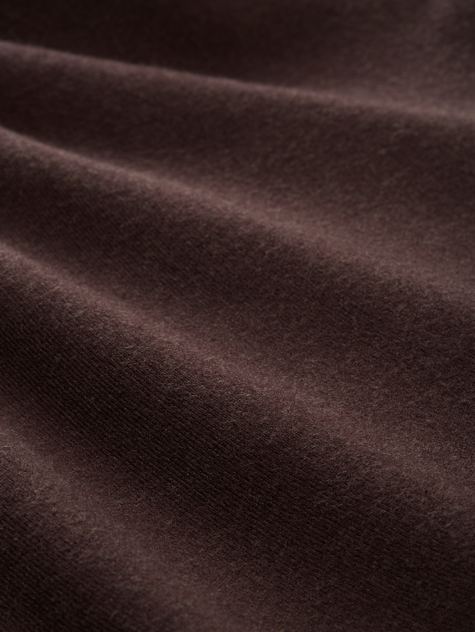 Mini skater knit skirt - soft chocolate brown melange - Material view