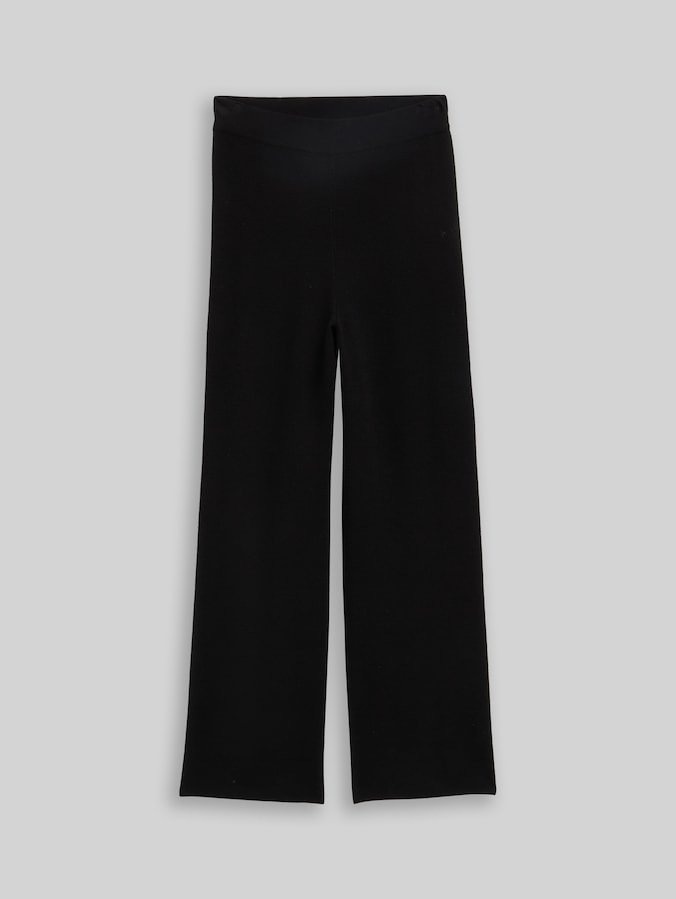 Straight Strickhose von Denim Female, deep black