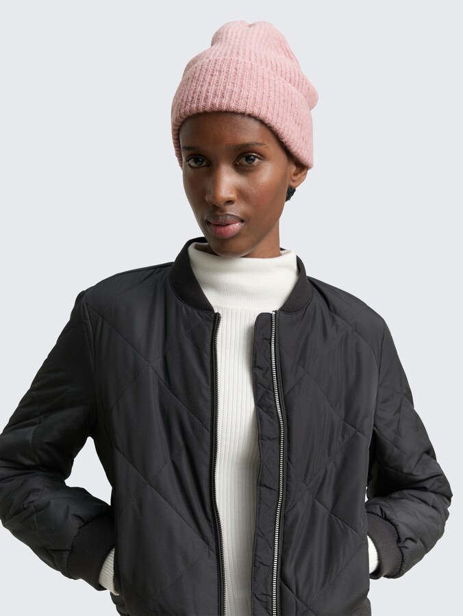 Cosy beanie muts door Denim Female, Antique Rose Melange