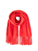 Ausgewählt, Schal mit Fransen von Tom Tailor, rot