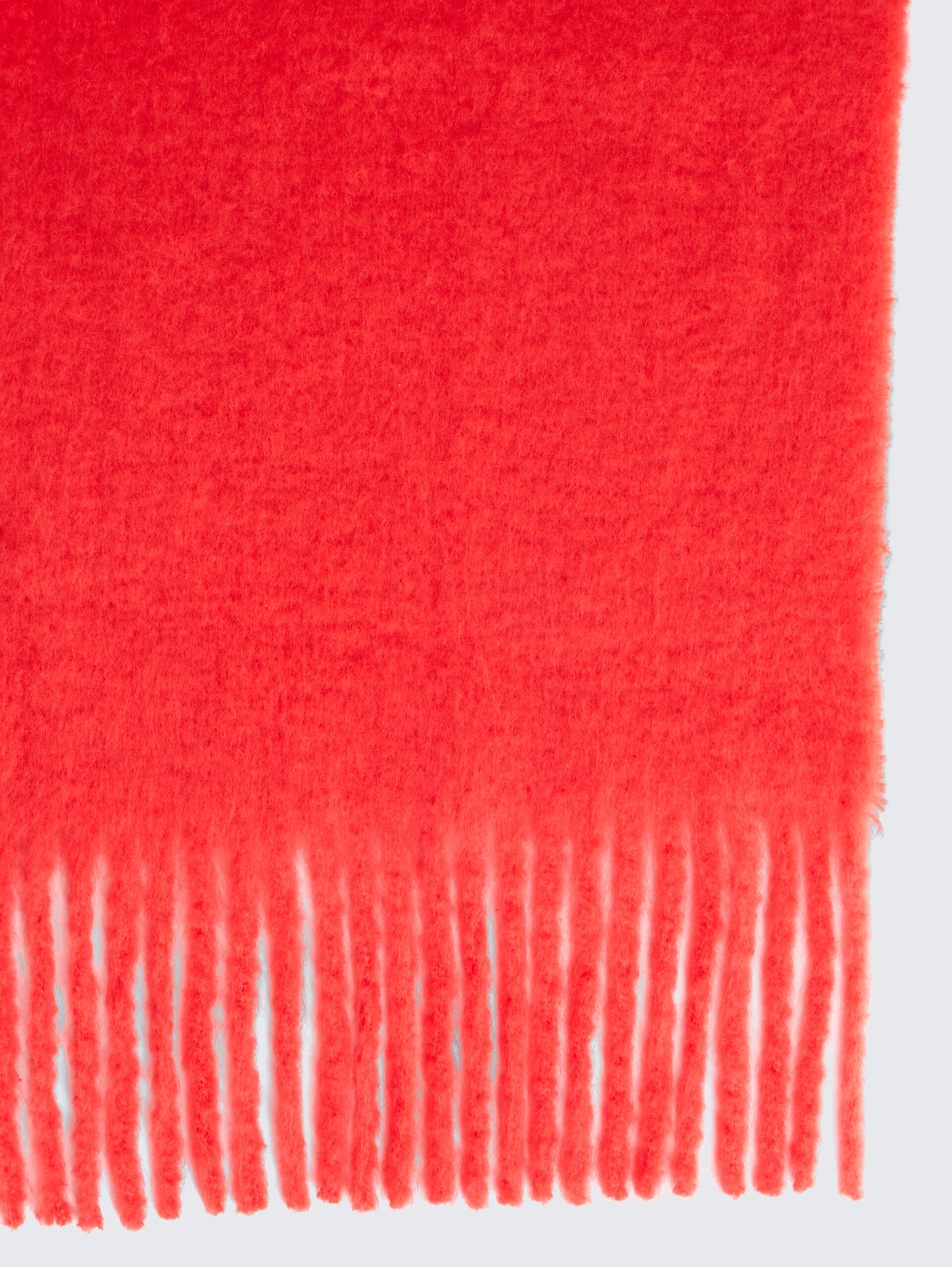 Schal mit Fransen - brilliant red - Material-Ansicht