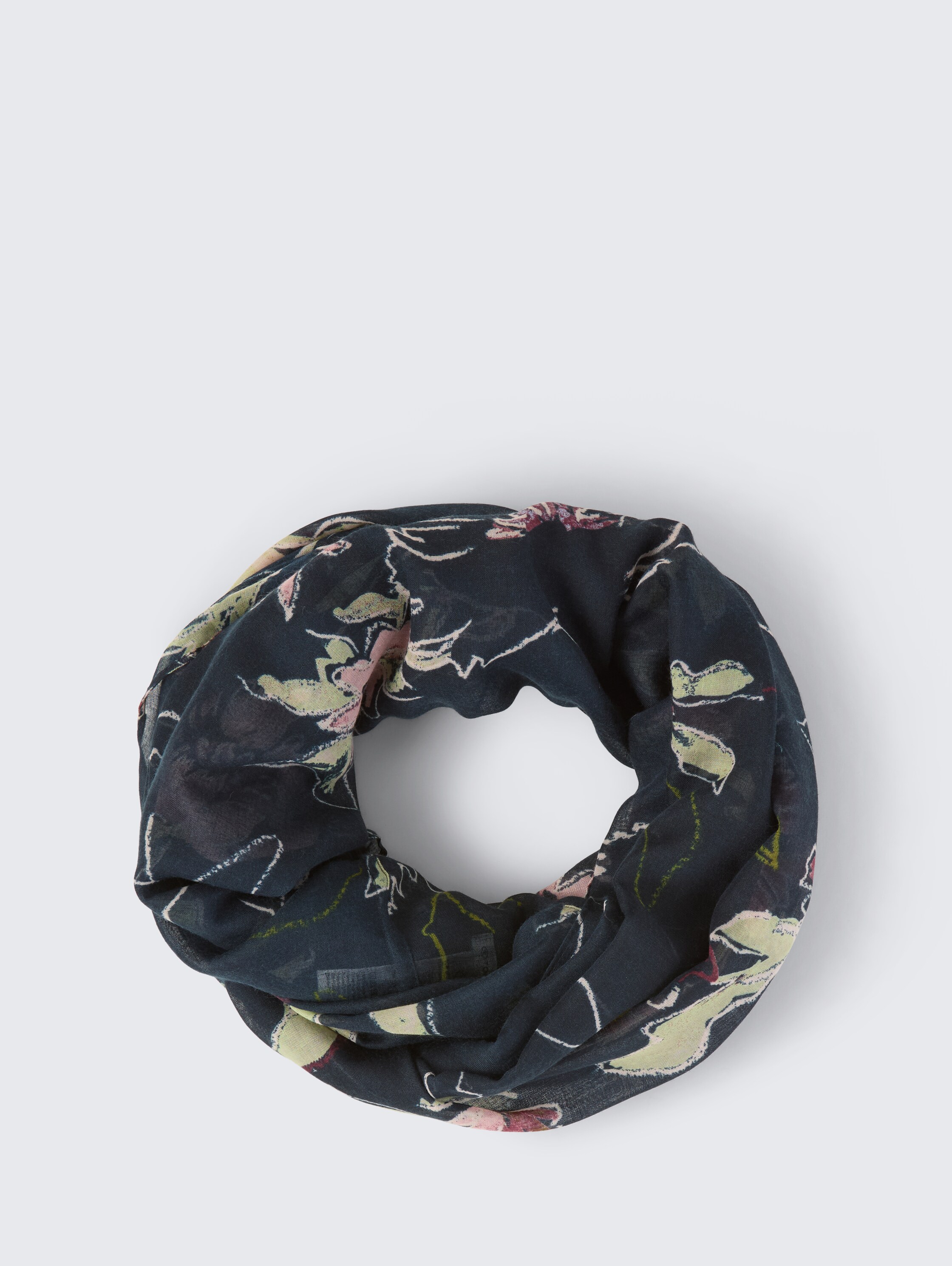 Loop-Schal mit Muster - big flower design - Vorder-Produkt-Ansicht