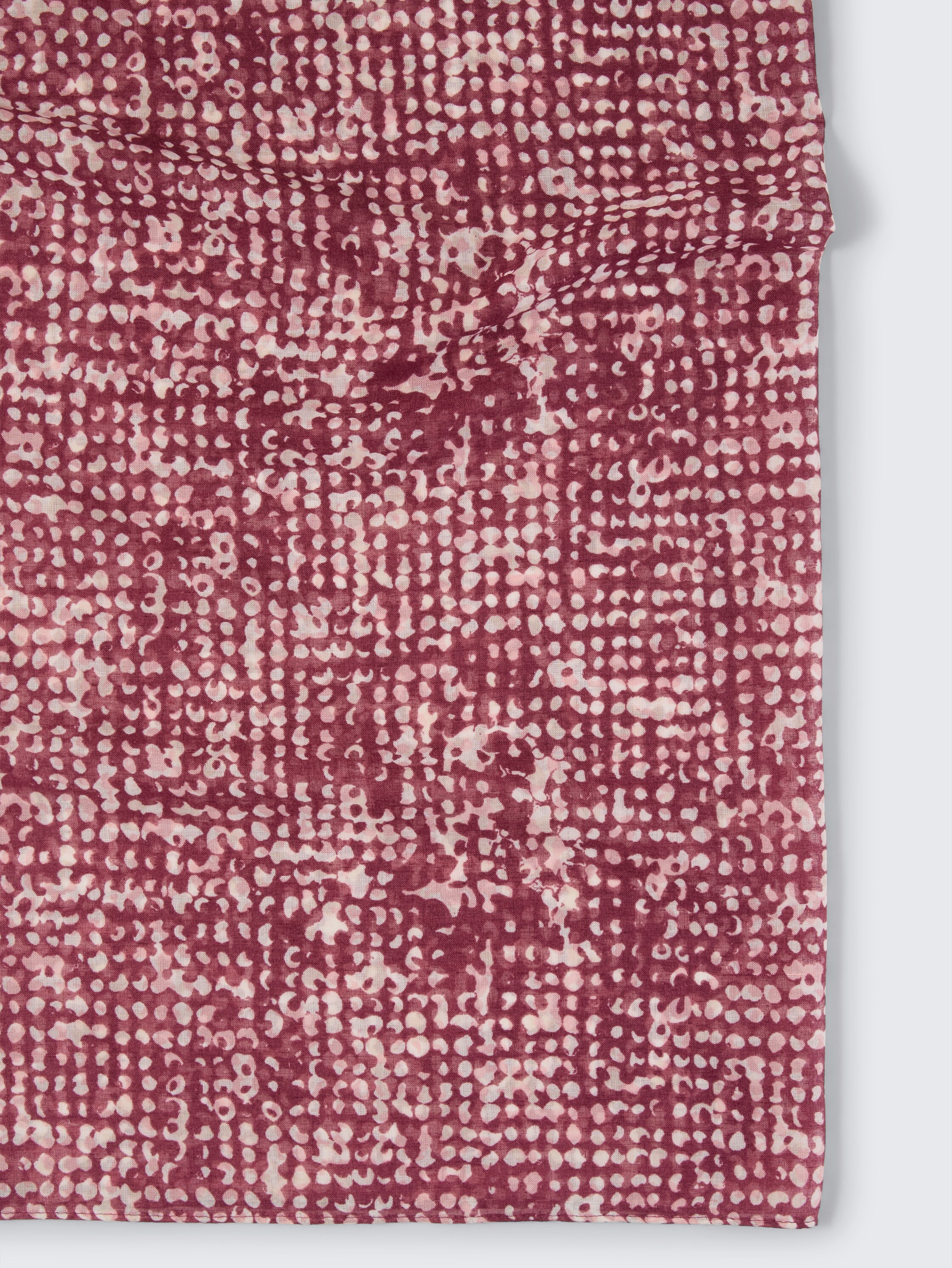 Foulard loop avec motif - dark red abstract dot design - Vue de la matière