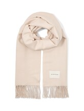 Geselecteerd, Sjaal met franjes door Tom Tailor, wit