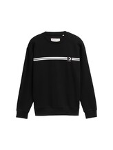 Ausgewählt, Crewneck Sweatshirt mit Print von Tom Tailor, schwarz