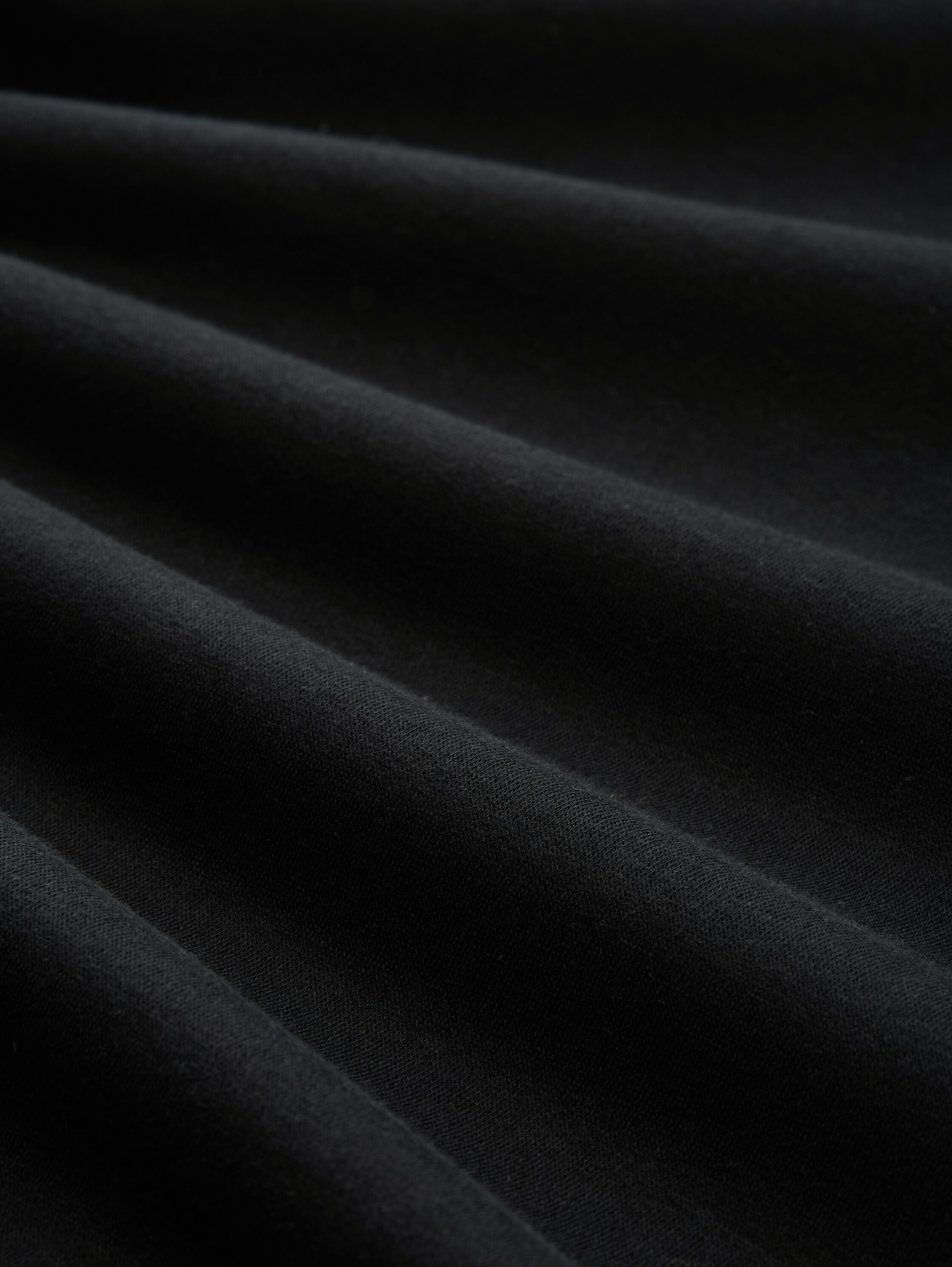 Crewneck Sweatshirt mit Print - Black - Material-Ansicht