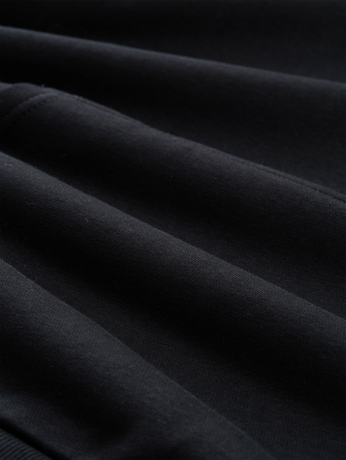 Hoodie Sweatshirt mit Print - Night Watch Black - Material-Ansicht