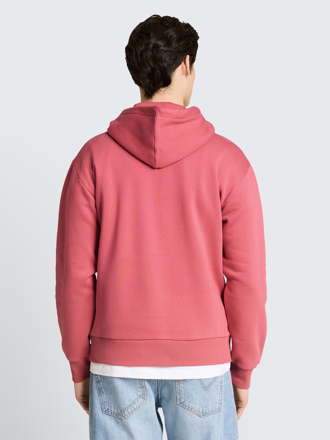 Hoodie Sweatshirt mit Print - baroque rose - Auschnitt Model-Rückansicht