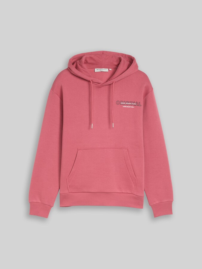 Hoodie Sweatshirt mit Print von Denim Male, baroque rose