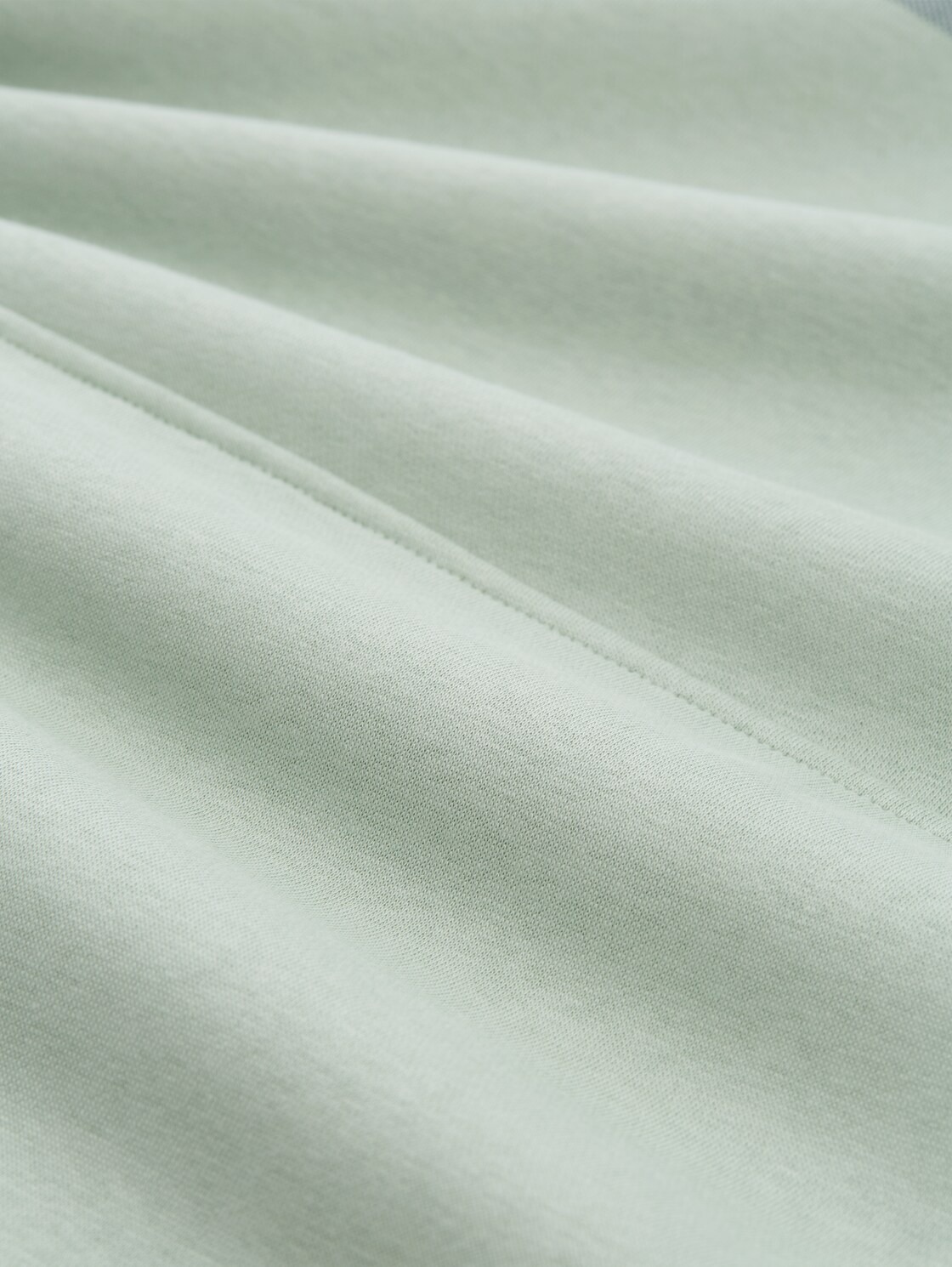 Hoodie Sweatshirt mit Print - Fresh Mint Green - Material-Ansicht