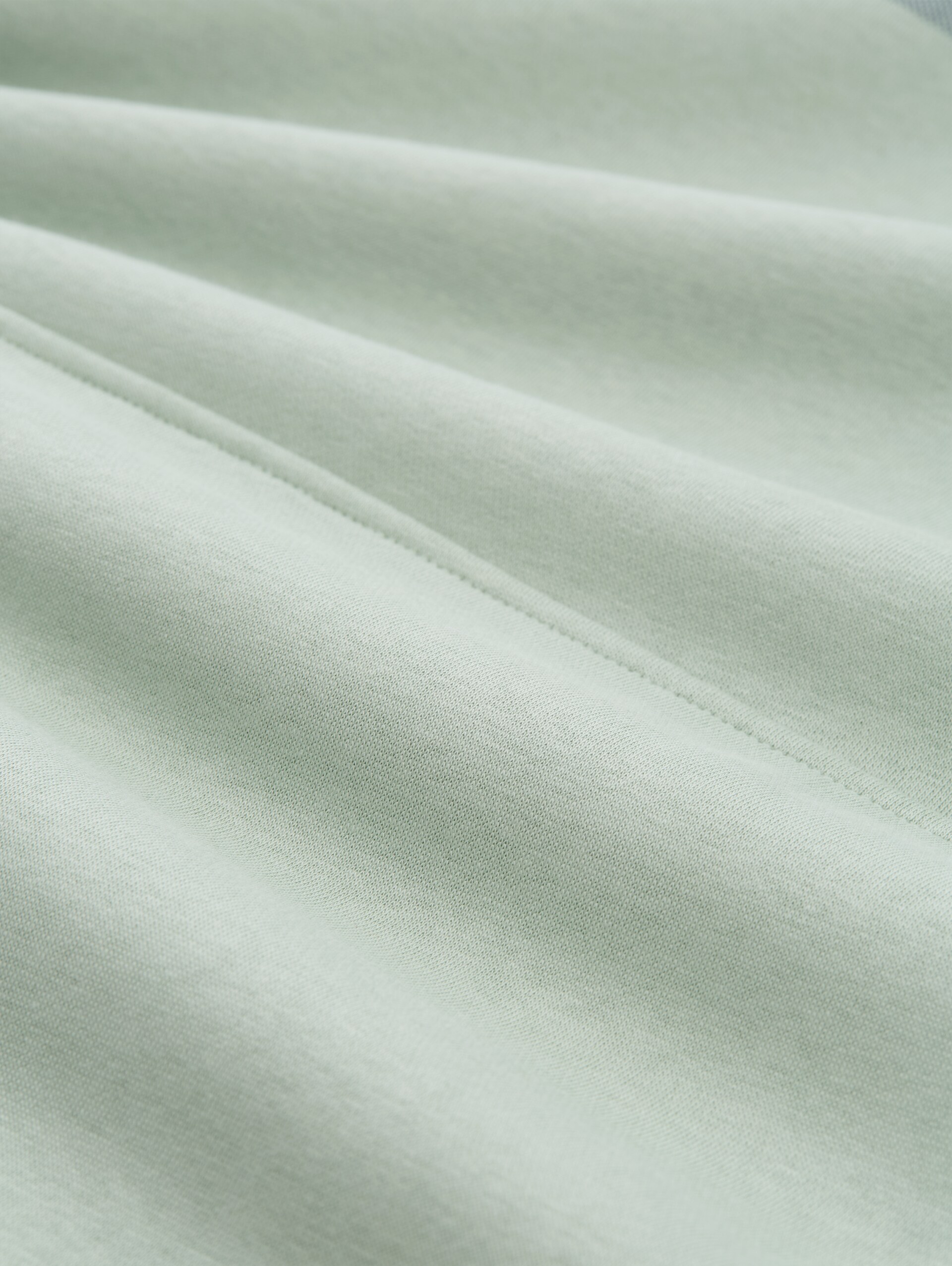 Hoodie Sweatshirt mit Print - Fresh Mint Green - Material-Ansicht