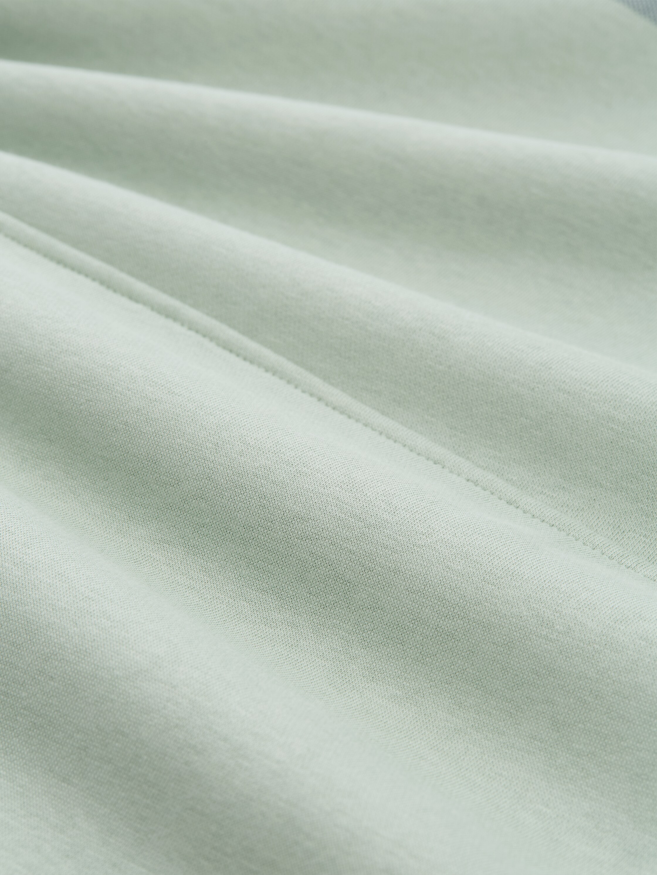 Hoodie Sweatshirt mit Print - Fresh Mint Green - Material-Ansicht