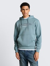 Sweat à capuche avec impression - citadel blue - Découpe Vue de face du modèle