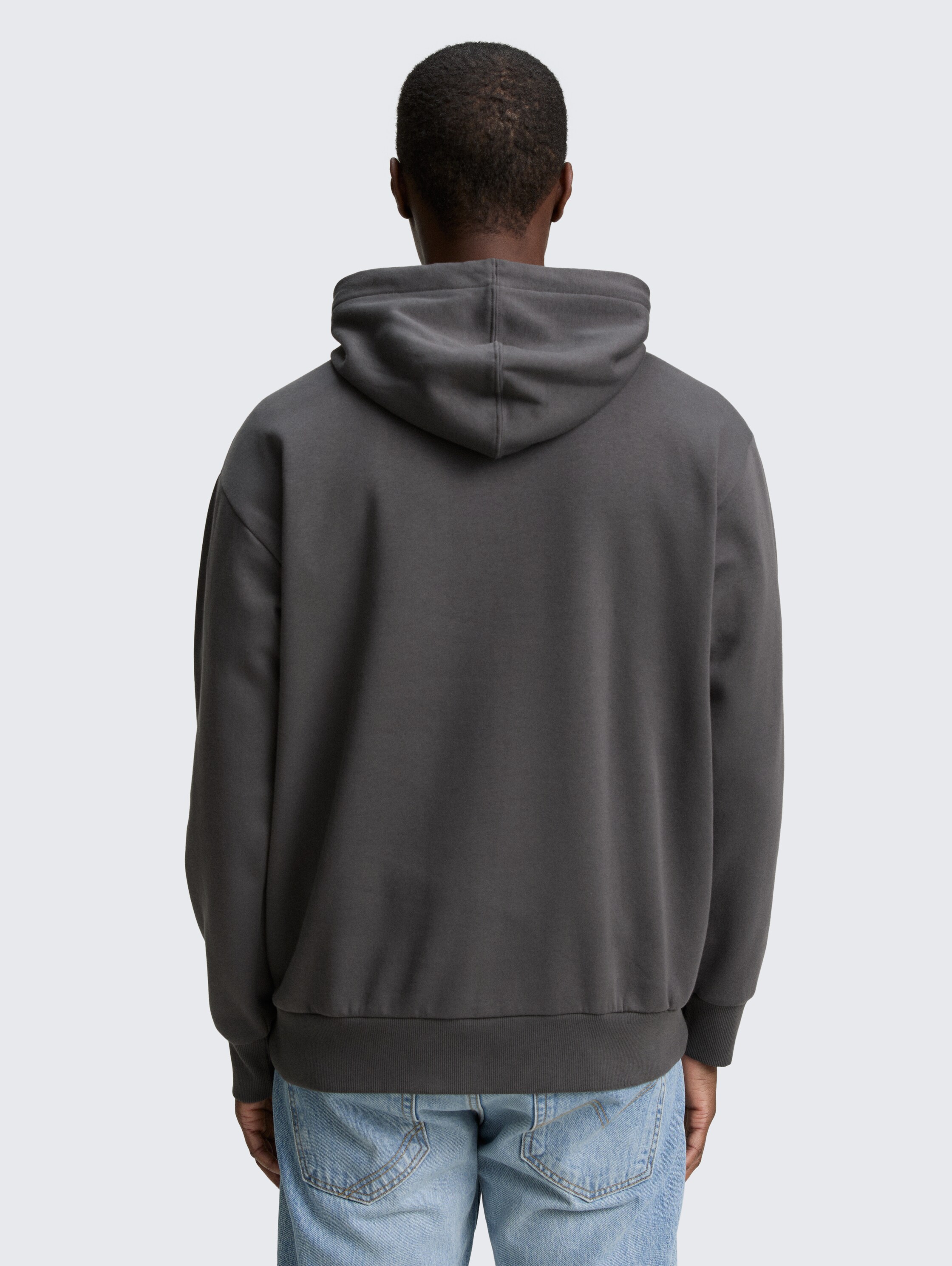 Hoodie Sweatshirt mit Print - ash_grey - 
