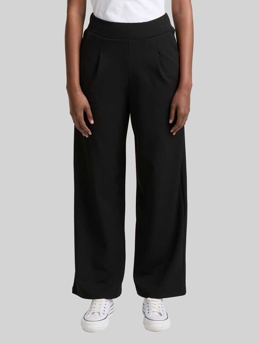 Wide Leg Hose von Denim Female, deep black